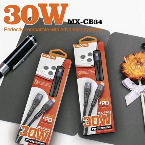 Super Fast Charger MX-CB34 PD 30W Data Cable